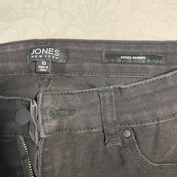 Jones New York Black Jeans Denim Essex Skinny Stretchy Pants PreOwned - Picture 12 of 12